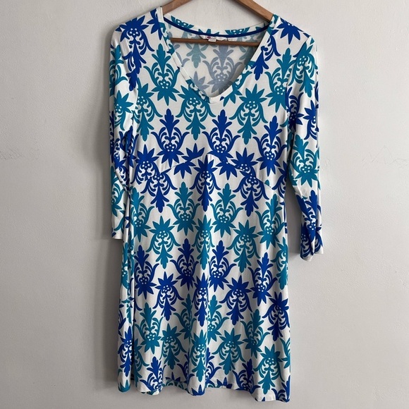Boden Tori Jersey Tunic - Ivory, Tropical Stamp - Picture 3 of 8